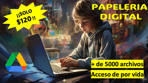 Papelería Digital (+5000 Archivos) Para Tareas Escolares