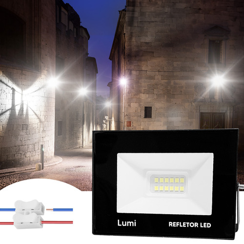 Reflector LED Lumi Refletor Holofote 30W con luz coloramarillo