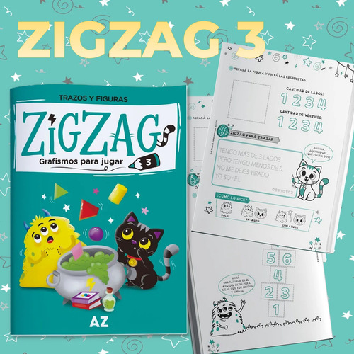 Libro Zigzag Grafismos Para Jugar 3 Nivel Inicial Ejercicios