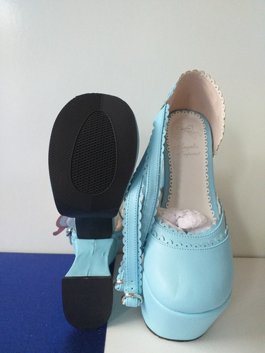 Sapato Salto Alto Lolita Cosplay 12.5cm