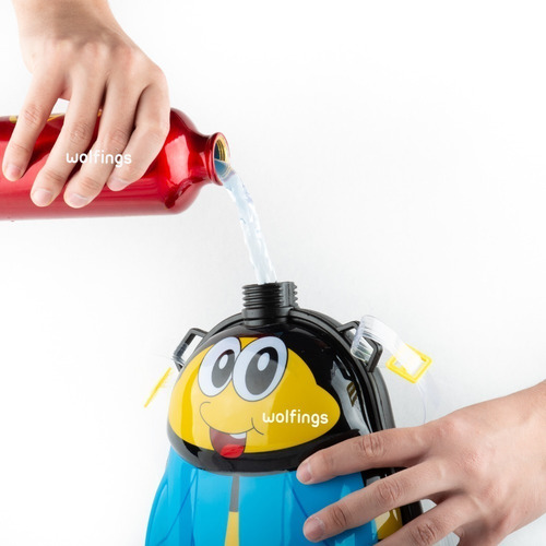 Imagen 7 de 10 de Pistola De Agua Con Tanque Mochila Abeja Pinguino Vaquita