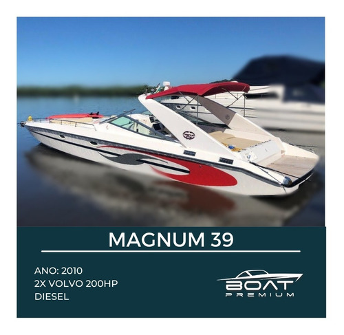 Magnum 39, 2010, 2x Volvo 200hp - Focker - Triton