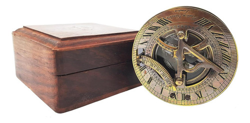 Brújula De Latón Reloj De Sol De Latón Antiguo Brújula Reloj