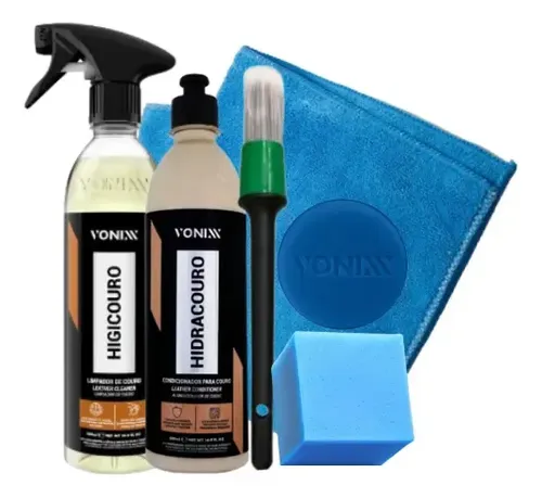 Kit Limpa Bancos De Couro Vonixx Higicouro Hidracouro