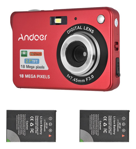 Videocámara Andoer 18m 720p Hd Cámara Digital Videocámara 2p