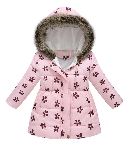 Chaqueta K Para Bebés Pequeños Con Estampado Floral, Parkas,