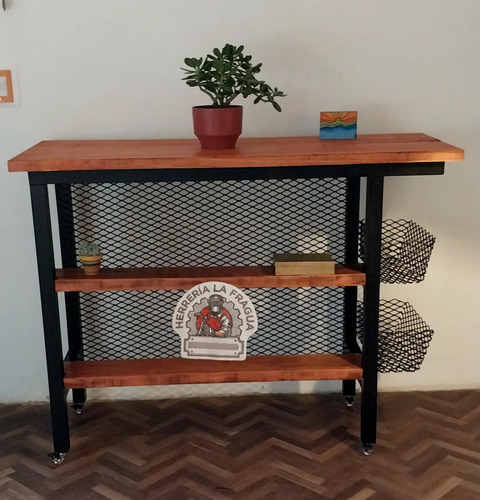 Mesa . Desallunador Y Más Hierro Y Madera 