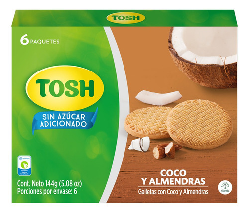 Galletas Tosh Sin Azucar Coco Y Almend - kg