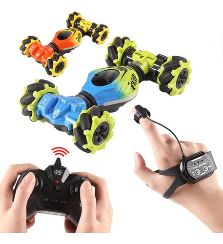 Coche De Acrobacia Rc Con Detección Gestos, Coche De Acro Color Verde