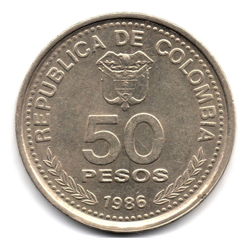 50 Pesos 1986 Centenario Constitución Nacional De 1886