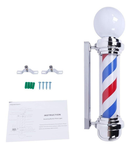 Poste De Barbería 170cmx29,5cmx20,5cm Salón Supply Store.