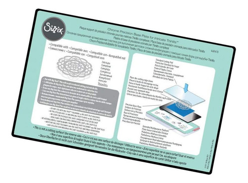 Sizzix Placa Base De Precisión Cromada Para Intrincados Thin