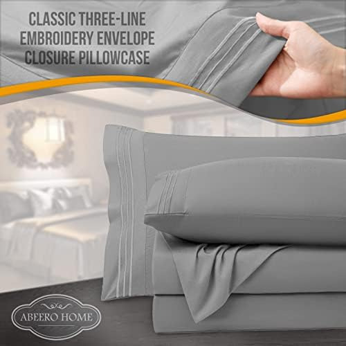 Abeero Home Juego De Sábanas Premium King Size - Ropa De Cam