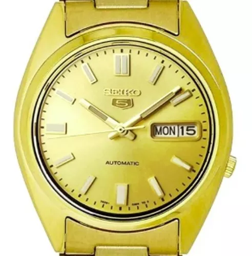 Reloj Seiko 5 Automatico Modelo Suab14 Dorado | Envío gratis