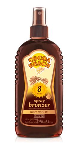Cocoa Beach Spray Bronzer Factor 8 X 250ml - Sin Aceite
