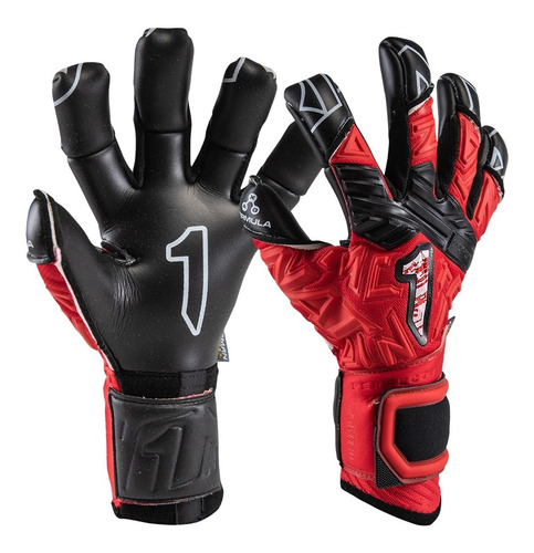 Imagen 1 de 7 de Guante De Portero Rinat Fiera Gk Pro Adulto Rojo/negro