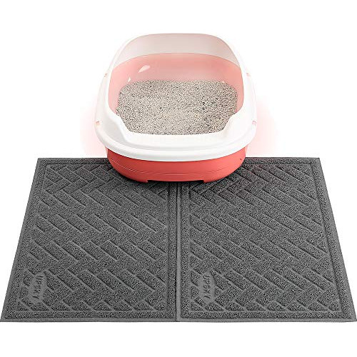 Alfombrilla Doble Grande Arena Gatos (24 X 20 X 2 Pieza...