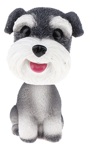 Adorable Figura De Muñeco De Resina Schnauzer Schnauzer, 9 X
