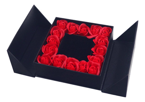 Caja De Regalos De Rosas De Flores Eternas, Joyero De Flores