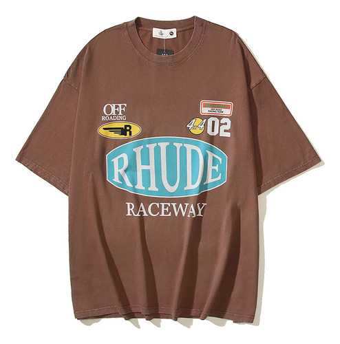 Playera Unisex Con Logotipo De Rh Slogan Badge, Vintage, La