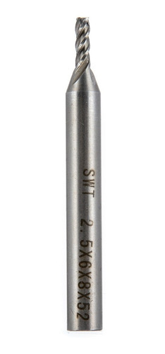 Fresa Cortador Broca 4 Filos 2mm 2x6x7x51 Hss Router Cnc