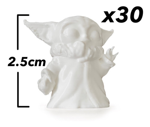 Baby Yoda Para Rosca De Reyes (paquete De 30 Unidades)