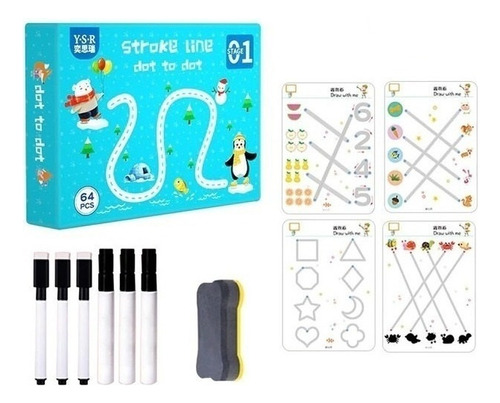 Cuaderno Para Niños Pequeños Con Bolígrafo Borrable Y Goma D