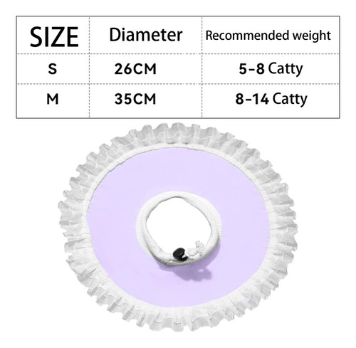 Collar Para Gatos, Bonito Collar De Recuperación L Morado