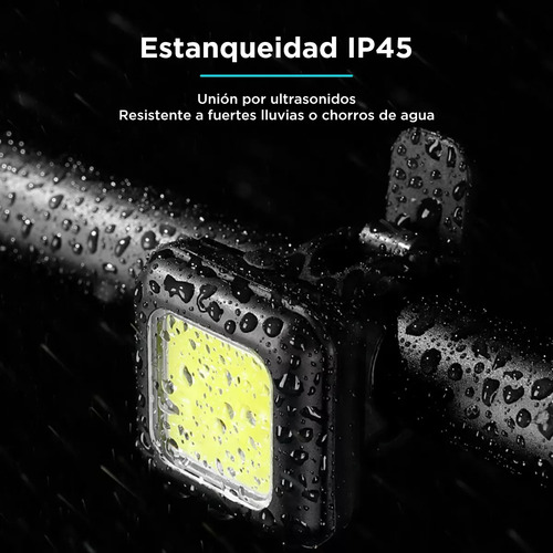 Luz Bicicleta Accesorios Usb Recargable Delantera Traser