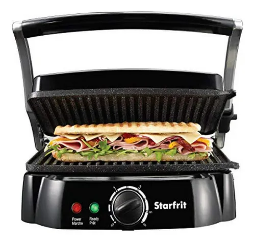 Parrilla Eléctrica Para Paninis Starfrit , 14 2x 12 6x 7 2,