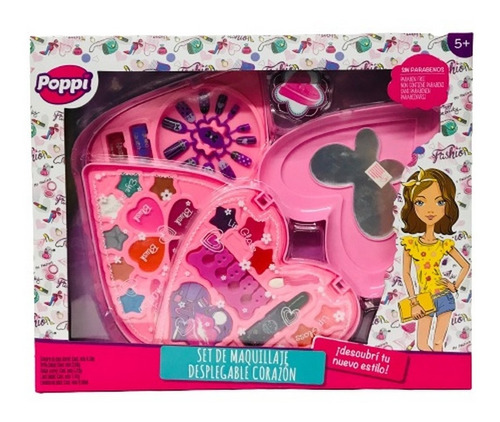 Set Cosmetico Infantil Despleg Corazon Poppi Ar1 5667 Ellobo