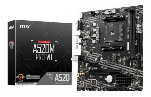 Motherboard Msi A520m Pro-vh Am4 5ta Gen Ryzen Ddr4 Pcreg