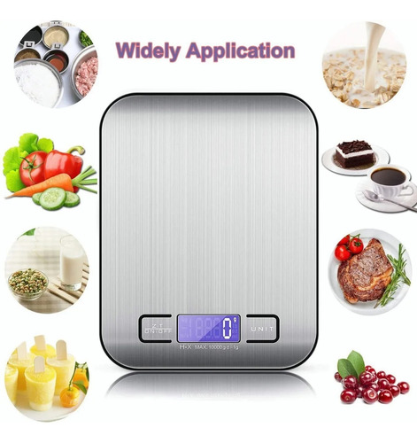 Balanza Digital Bascula De Cocina Para Alimento Por Usb 10kg