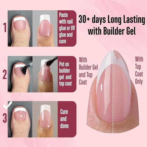 Jgo Puntas De Uñas Francesas A Juego Kit De Puntas De Uñas C