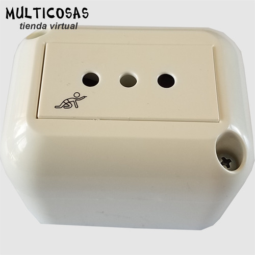 Imagen 2 de 7 de Tomacorriente Conatel Presta Exterior 10amp 250v Blanco
