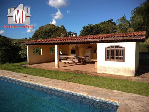 Linda Chácara Com 3 Dormitórios, Edícula, Piscina, Pomar, À Venda, 1800 M² Por R$ 410.000 - Rural - Socorro/sp - Ch0781