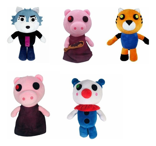 5pcs Roblox Piggy Peluche Muñeca Juguete Cumpleaño Regalo