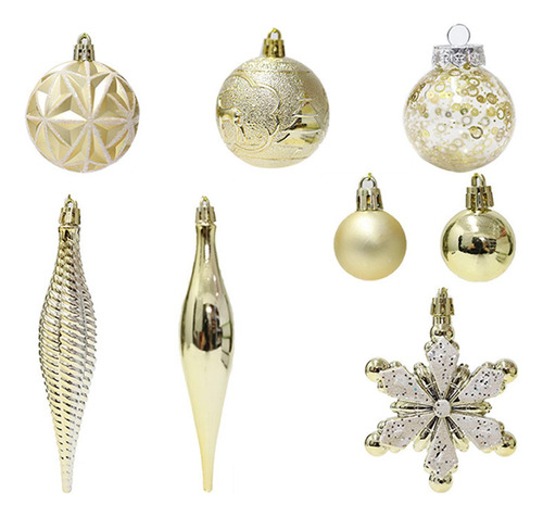 40x Adornos De Bolas De Navidad Colgantes Con Dijes,