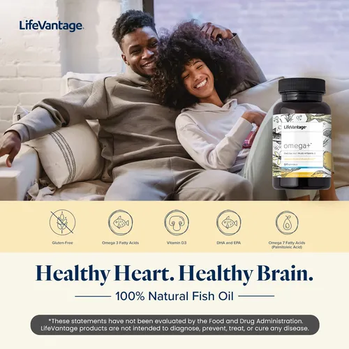 Lifevantage Suplemento Omega+, 90 Capsulas Blandas, Potente