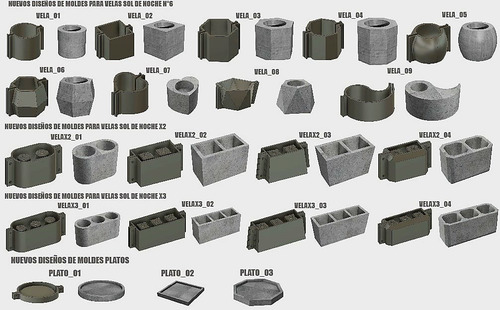 Moldes Pack Completo +90 Archivos Stl Impresión 3d