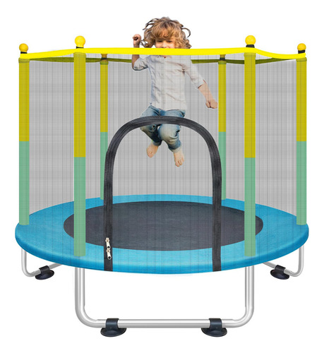 Trampolín Pequeño 140 Cm Cama Elástica Para Interiores Y Ext