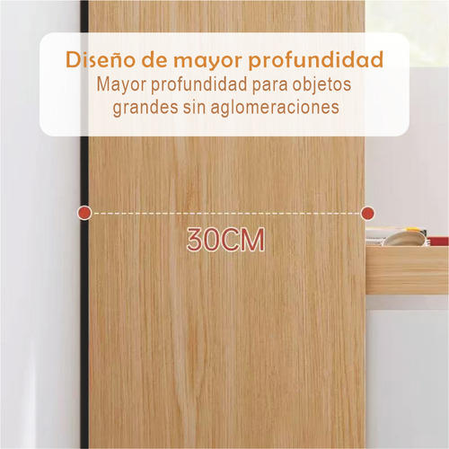 Rack Mueble Multius Cajon Para Cocina Y Hogar: Estilo Contem Color Madera Blanco Cálido