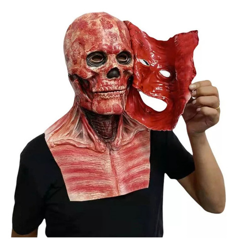 Máscara De Látex De Doble Capa Halloween Horror