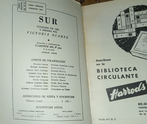 Sur Revista Bimestral N° 306 - 1967 (Usado)