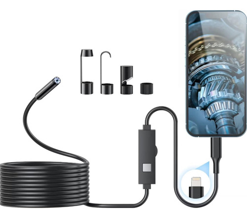 Kinply Cámara Endoscopio Con Luz Led, Boroscopio Hd