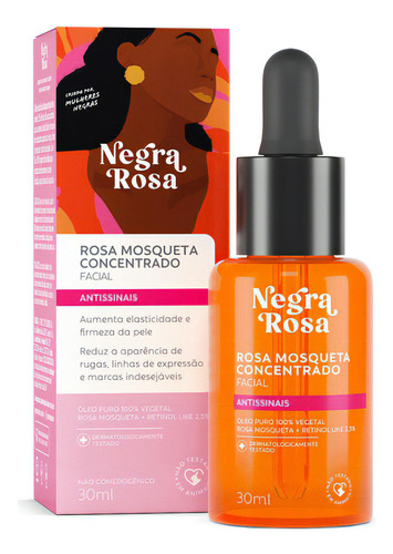 Aceite facial concentrado de rosa mosqueta rosa negra 30 ml