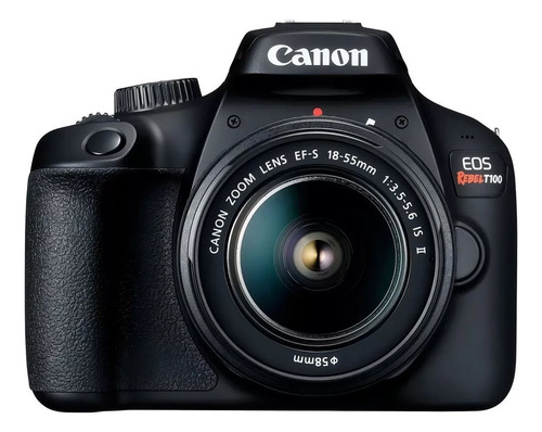 Camara Canon Eos Rebel Kit T100 + Lente 18-55mm Wifi Dimm