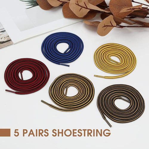 Para 5 Pares De Cordones Para Botas De Trabajo, Cordones