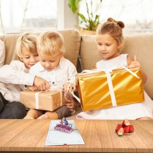 Tarjeta De Felicitación Recortada De Papel Con Diseño De Fel