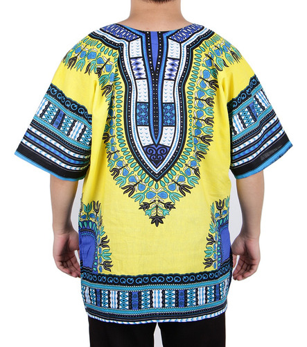 Imagen 6 de 11 de Vestido Dashiki Africano Estampado Verano Mujer Vintage